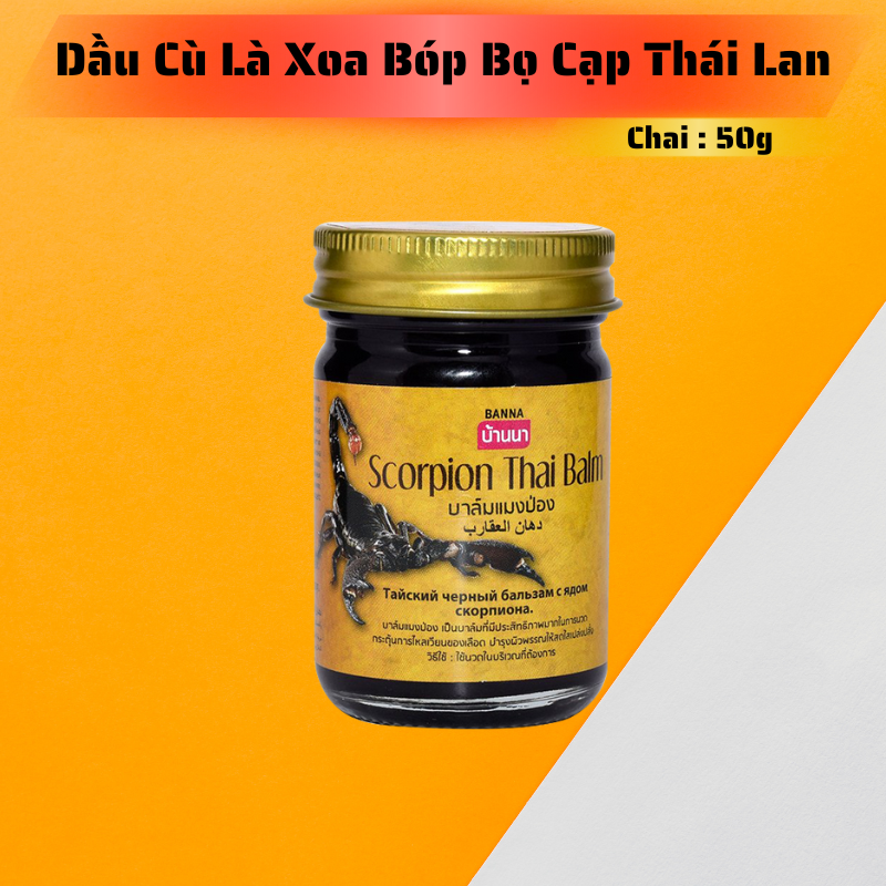 Dầu Cù Là Xoa Bóp Bọ Cạp 50g Thái Lan