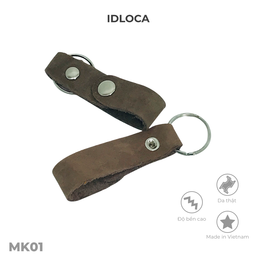 Móc khoá da bò IDLOCA handmade