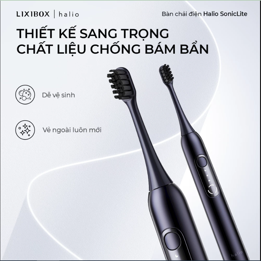 Bàn Chải Điện Halio SonicLite Electric Toothbrush - Ocean Blue