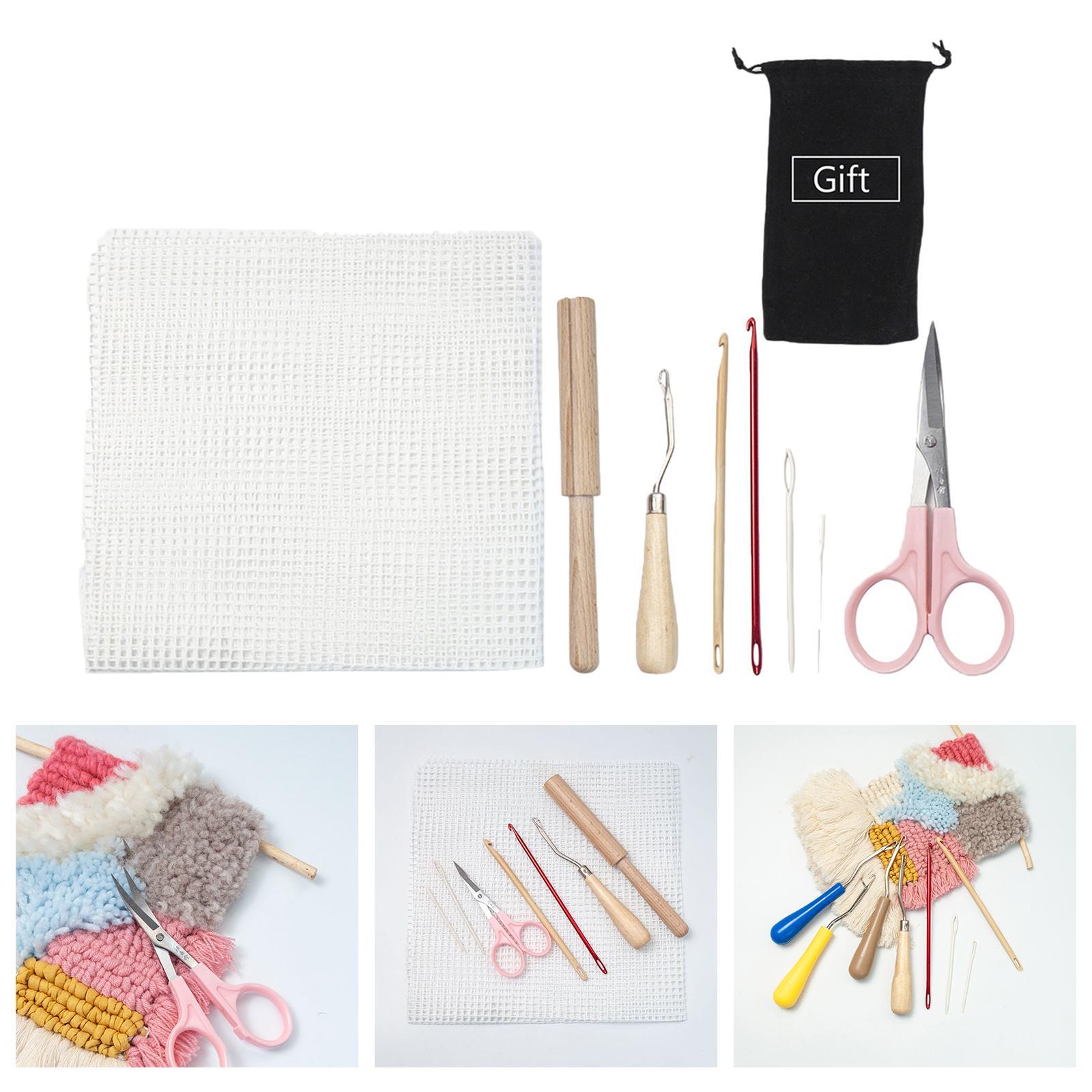 Latch Hook Rug Kit Decoration DIY Canvas Carpet Making Kit for Women
