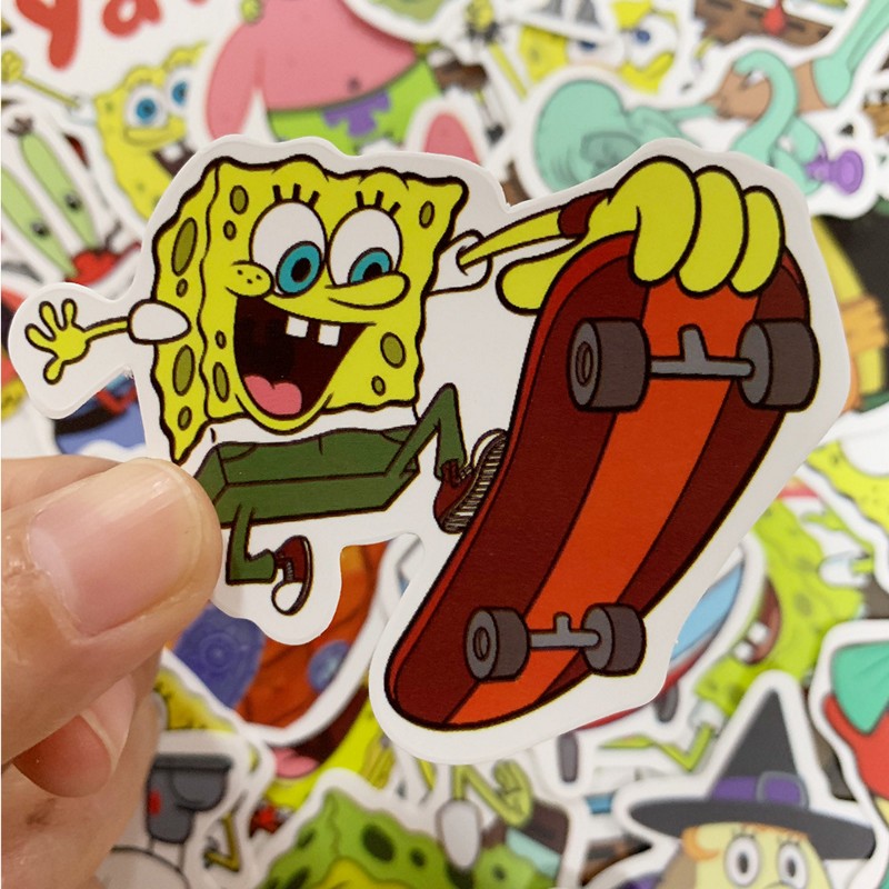 Bộ 50 miếng Sticker hình dán Spongebob