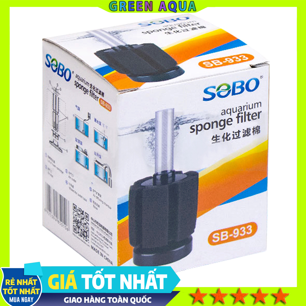 SOBO - Sponge Filter | Lọc Bio mini làm sạch bụi nước và tạo vi sinh cho hồ cá thủy sinh