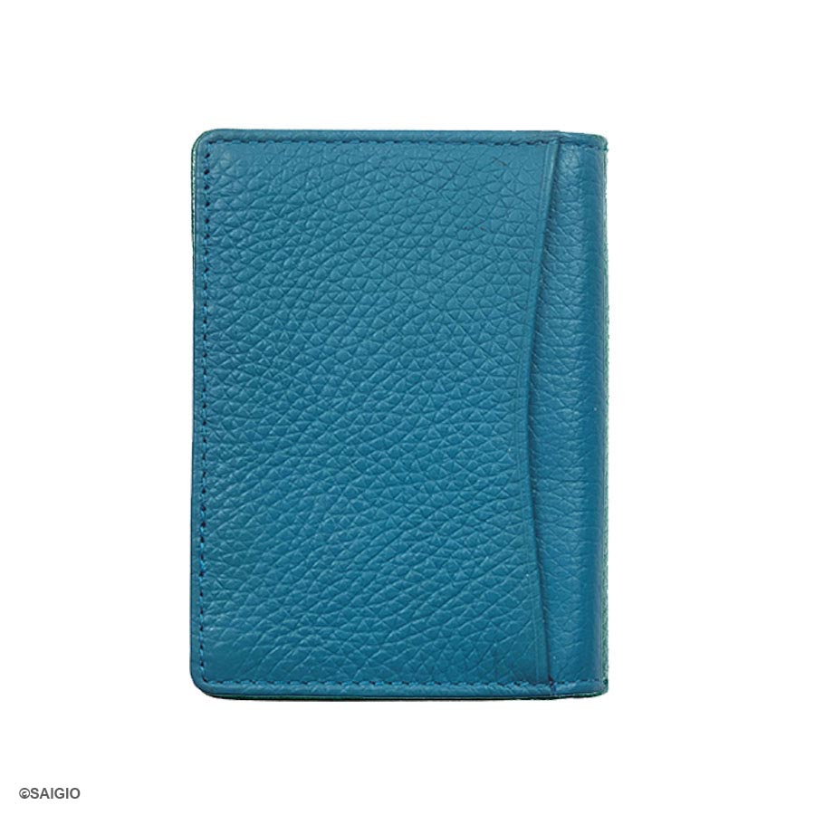 Ví Đựng Thẻ ATM Nhỏ Gọn SUPPLE, Da Bò SMALL PEBBLE Mềm Mại Blue Jumped - Bền Bỉ, Chống Xước - Chống Nhăn Tốt, Thiết Kế Hiện Đại, Ngăn Súp Lê Rộng, Đựng Nhiều Thẻ Ngân Hàng, Card Danh Thiếp, Căn Cước Công Dân, Dáng Đứng - Gập 2 – Hàng Chính Hãng SAIGIO