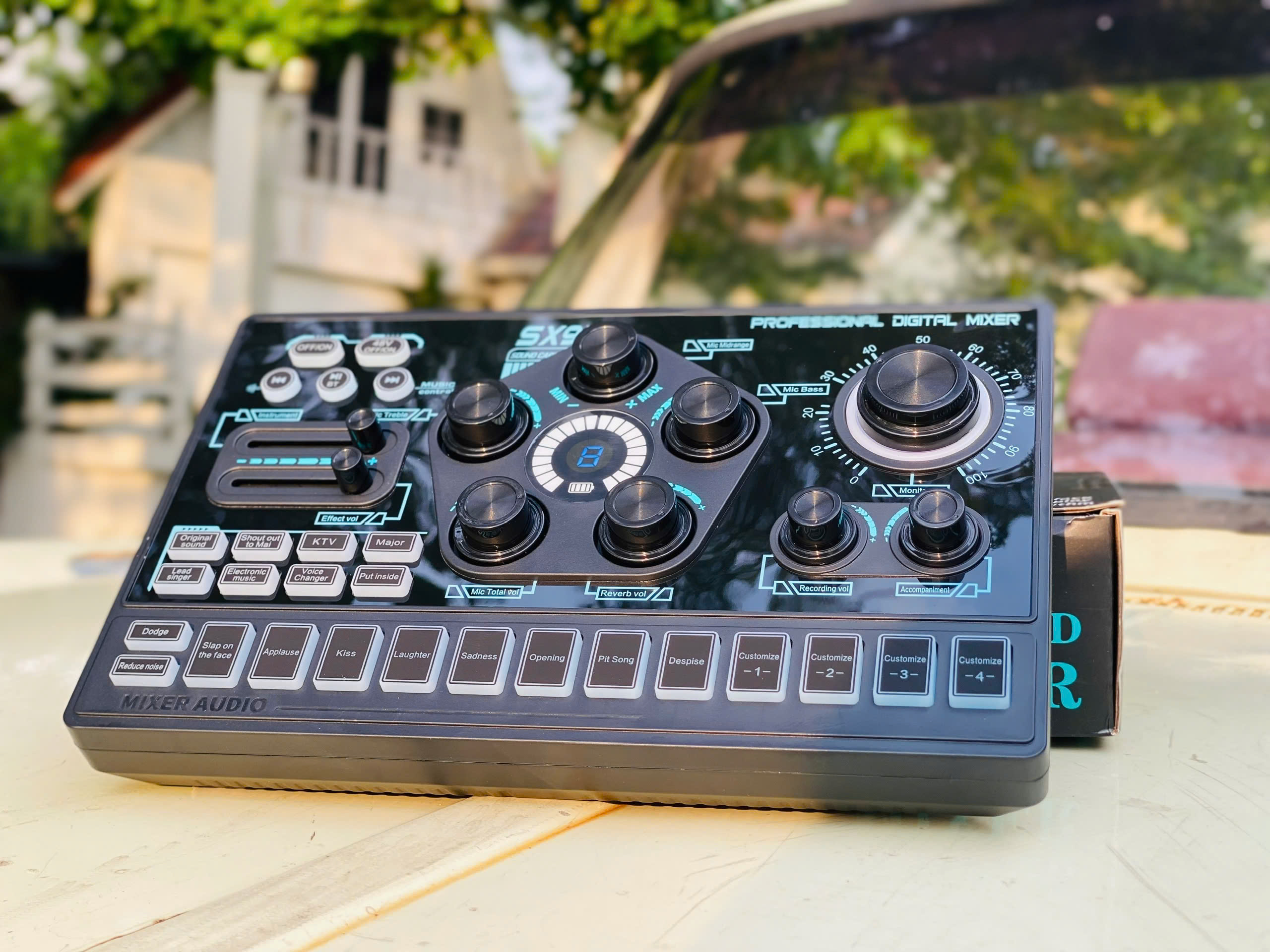 Sound Card Thu Âm, Livetream MTMAX SX91, Tích Hợp Hiệu Ứng Âm Thanh Chuyên Nghiệp . HÀNG CHÍNH HÃNG