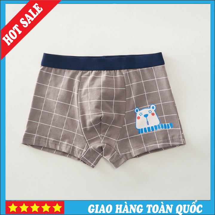 (QC25) Sét 4 Chiếc Quần Sịp Trẻ Em Chất COTTON Hàng Quảng Châu Cao Cấp