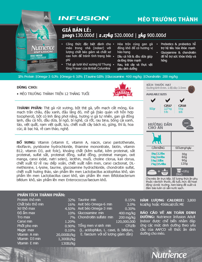 Thức Ăn Hạt Cho Mèo Ba Tư - Nutrience Subzero Bao 5kg - Thức Ăn Cho Mèo