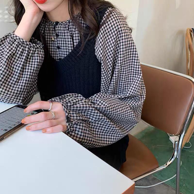 Áo sơ mi caro nữ thời trang