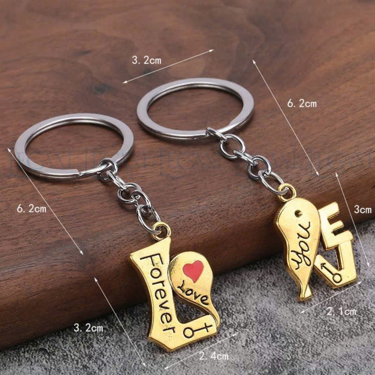 Móc Khóa Tình Nhân Chữ Love, Dành cho cặp đôi, Hình Trái tim tình yêu, Gắn Chìa khóa, Lãng mạn