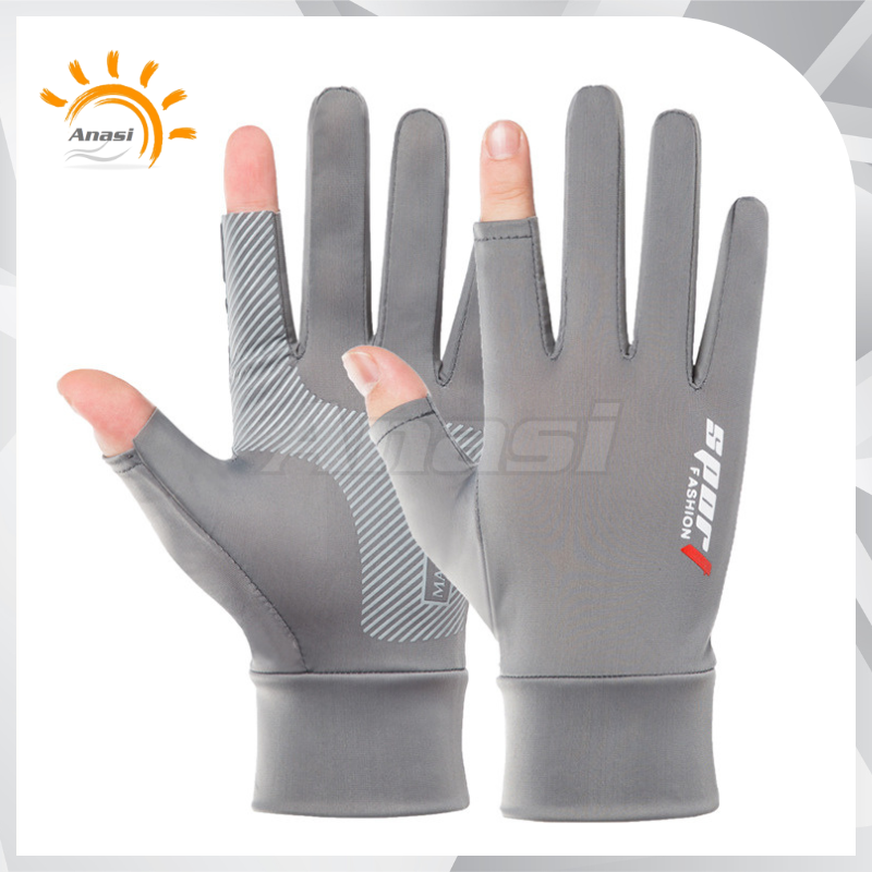 Găng tay chống nắng vải lụa băng hạ nhiệt thể thao Anasi Sport Sun Protection Sleeves SP65 - Cản 98% tia UV có hại