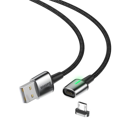 Cáp sạc USB từ tính Baseus Zinc Magnetic  tốc độ cao dùng cho kết nối Type C/ Micro/ Lightning - Hàng nhập khẩu