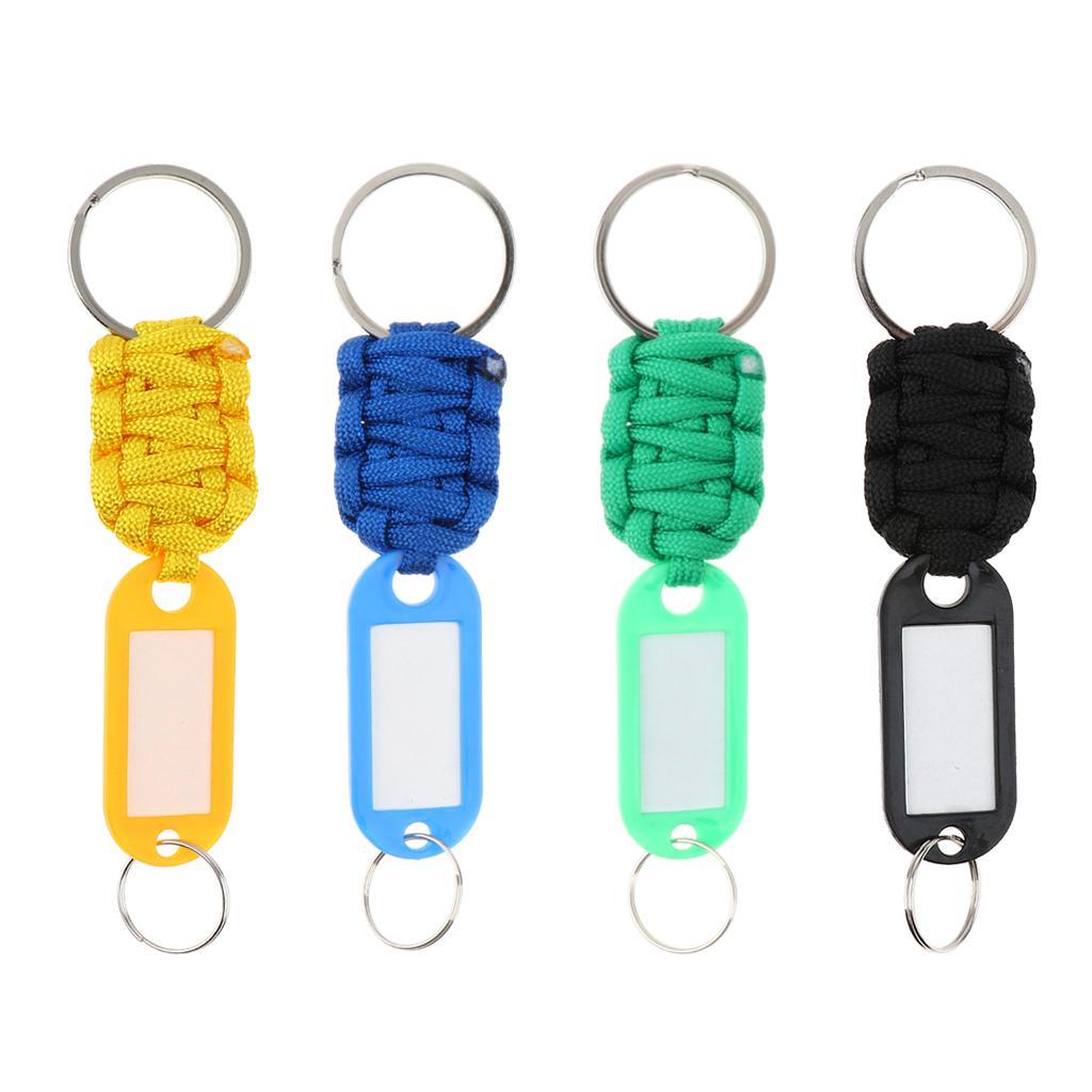 Paracord Lanyard Keychain Carabiner Survival Kit Ring