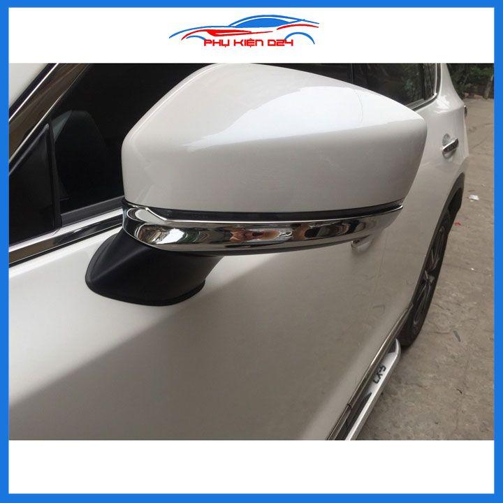 Ốp mí gương chiếu hậu CX5, CX-5 2018-2019-2020-2021-2022 mạ crom bảo vệ chống trầy trang trí làm đẹp xe