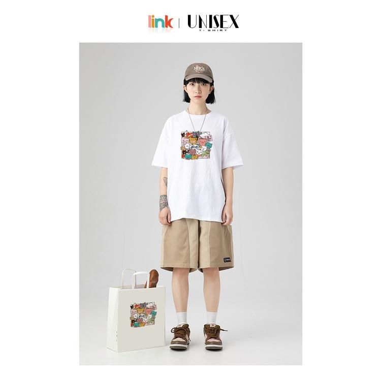 Áo tay lỡ ĐỘI QUÂN CUTE xinh xắn dáng rộng unisex