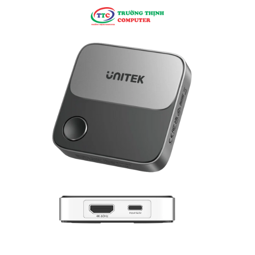 Bộ Truyền HDMI Không Dây Unitek V1162B01 WiFi 2.4G/5G 4K@60Hz – Kết nối Điện Thoại+LapTop+Máy tính bảng lên Tivi, Hỗ trợ Airplay, Samsung Dex- hàng chính hãng