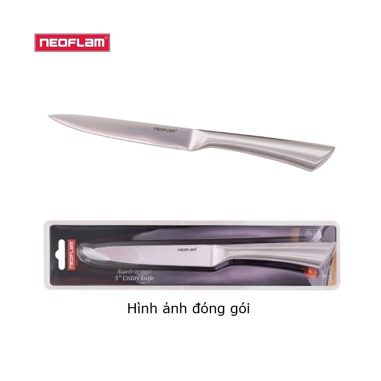 Bộ dao nhà bếp Neoflam bằng Inox 430, lưỡi thép Cacbon chống mài mòn