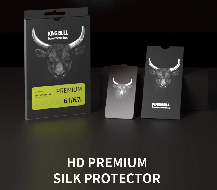 Miếng Kính Cường Lực cho iPhone 14 / 14 Plus / 14 Pro / 14 Pro Max Hiệu MIPOW KINGBULL PREMIUM SILK HD 2.7D Cao Cấp - Hàng Chính Hãng