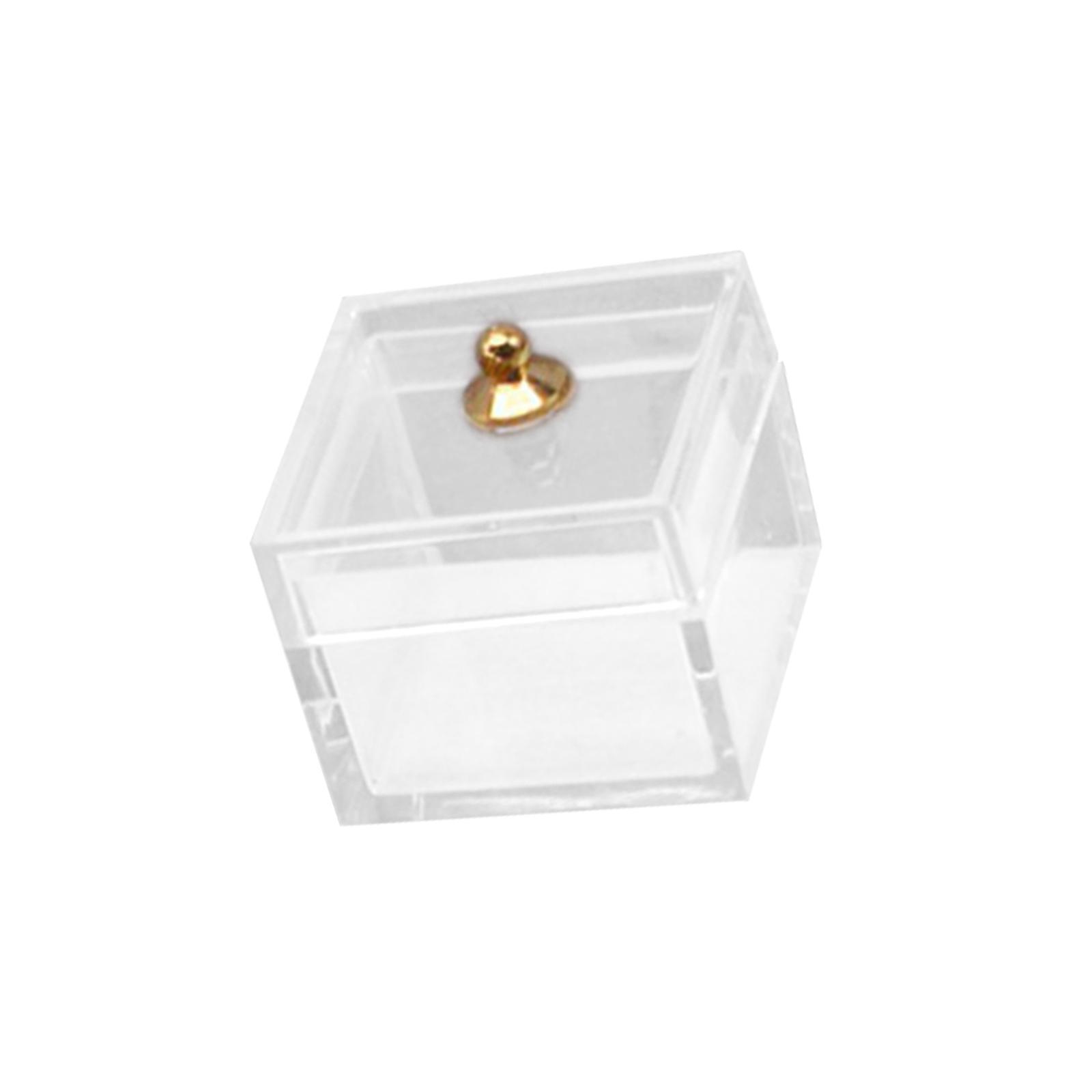1/12 Doll House Miniature Statue Decoration Jewelry Box Dollhouse DIY Craft Decoration Accessories Miniature Doll Display Case for Handcraft