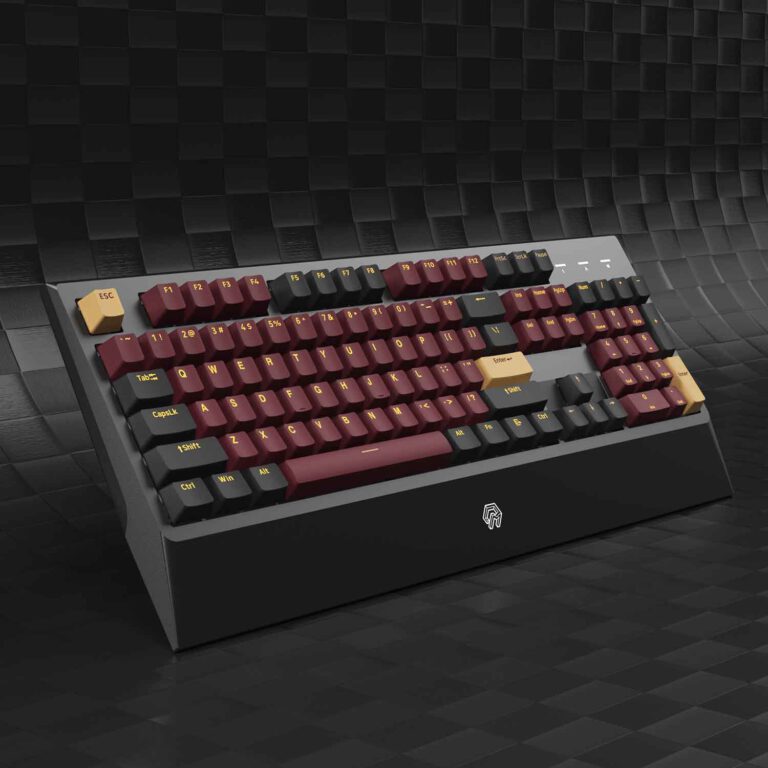 Bàn phím cơ Mojike GK1 Black Red _Hàng chính hãng