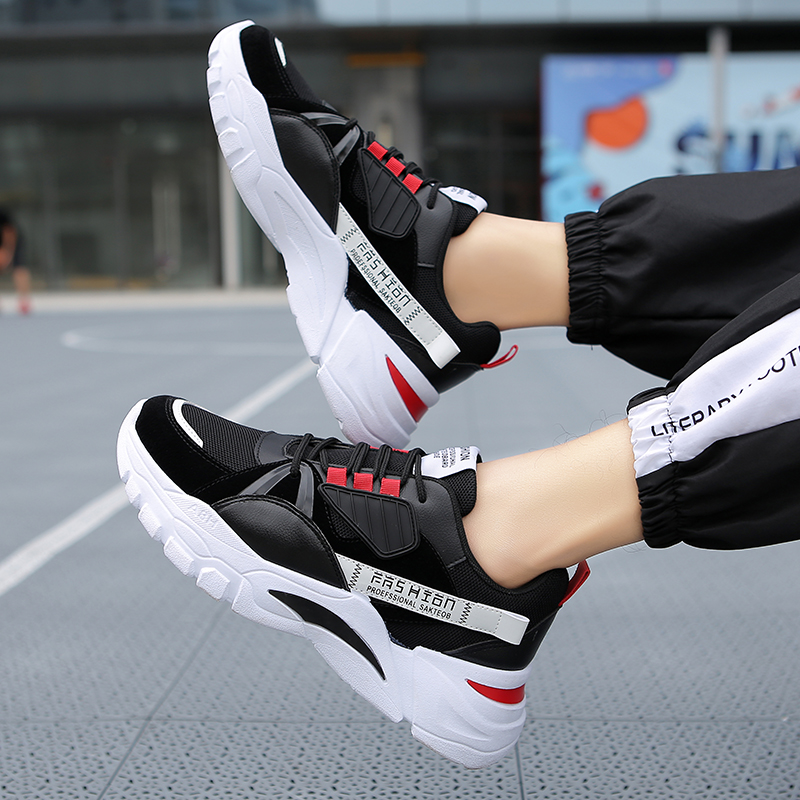 Giày Thể Thao Nam GEMI - Giày Sneaker Màu Đen, Giày Thể Thao Chạy Bộ, Thoáng Khí - G5336
