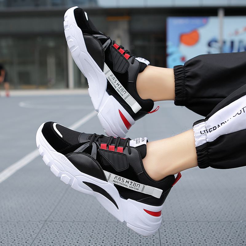 Giày Thể Thao Nam GEMI - Giày Sneaker Màu Đen, Giày Thể Thao Chạy Bộ, Thoáng Khí - G5336