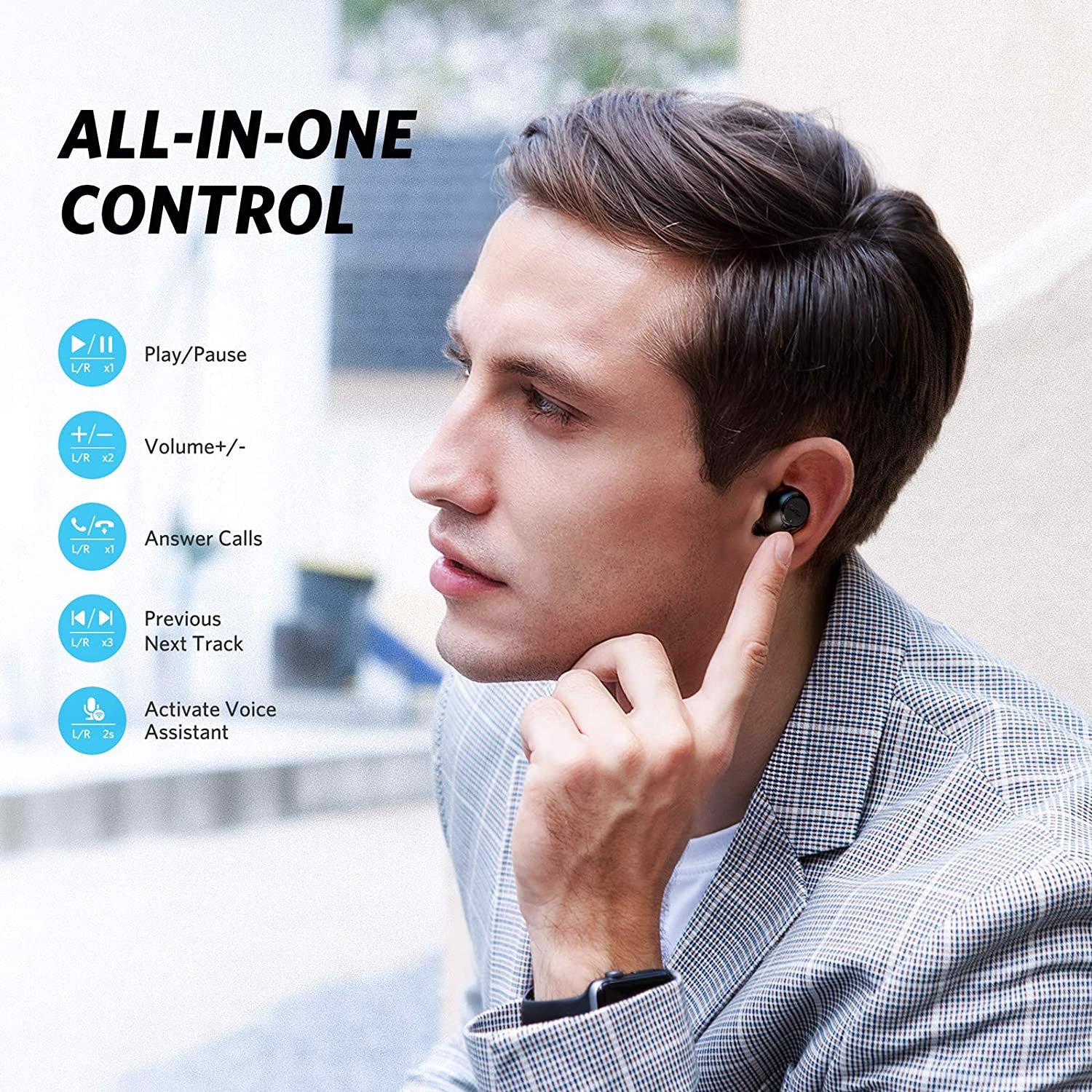 Tai nghe True Wireless EarFun Free - Giải thưởng sáng tạo CES 2020, Bluetooth 5.0, sạc Type-C, Pin 30 giờ, Chống nước IPX7, Sạc không dây Qi - Hàng chính hãng