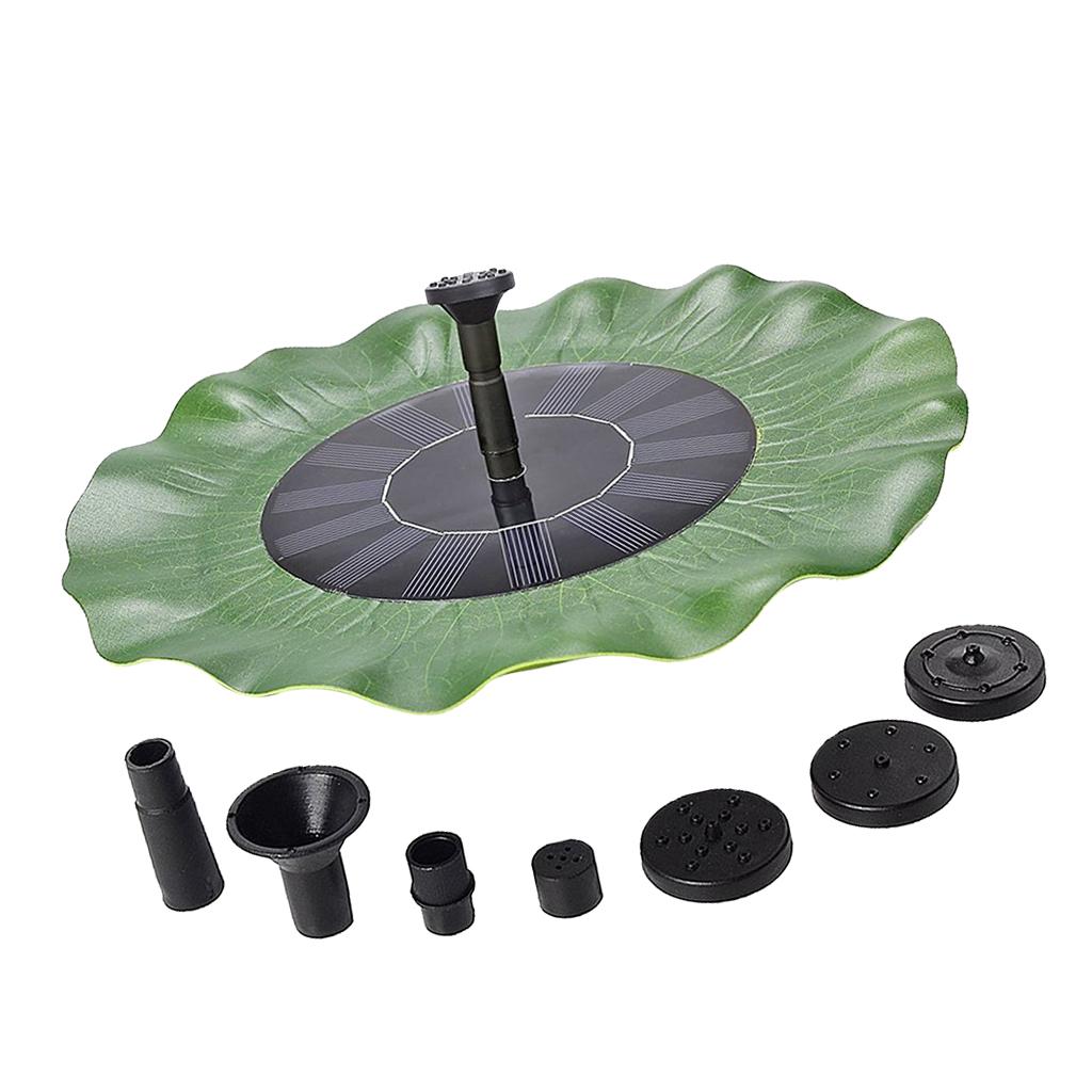 3 Types Floating Solar Powered Fountain Pond Water Pump Garden Bird Bath Tank Decor