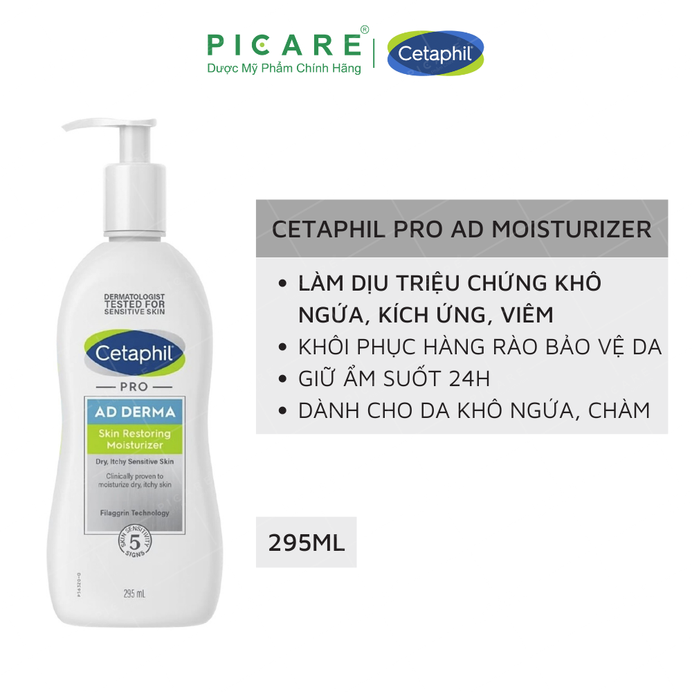 Kem Dưỡng Ẩm Cho Da Nhạy Cảm Cetaphil Restoraderm Body Moisturizer (295ml) - 3499320003919,8771209044479