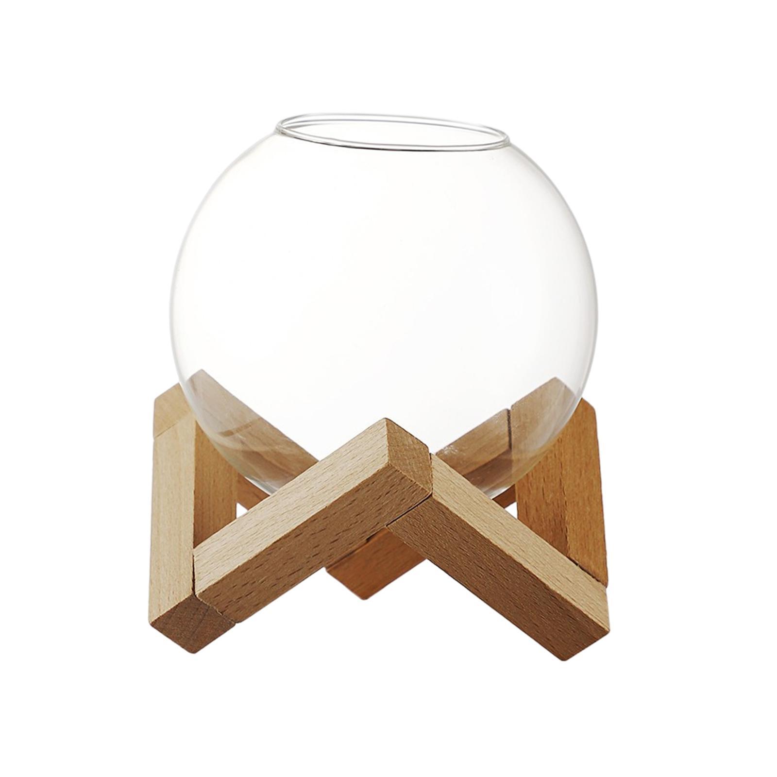 Cocktail Glass with Wood Stand Martini Glass for Wedding