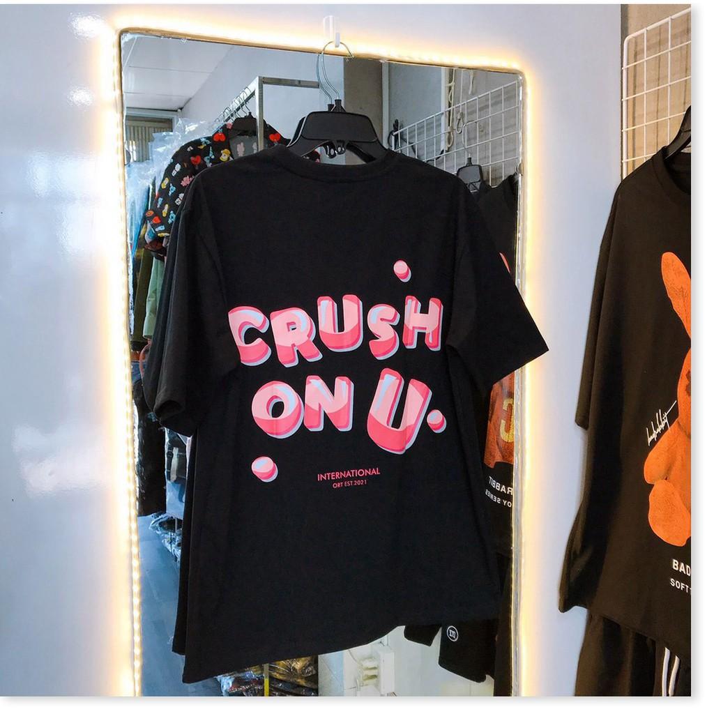 Áo Thun Nam Nữ OUTERITY Crush On U Unisex - Kiểu áo phông form rộng có regular và tay lỡ Ulzzang Nelly - Leevin Store