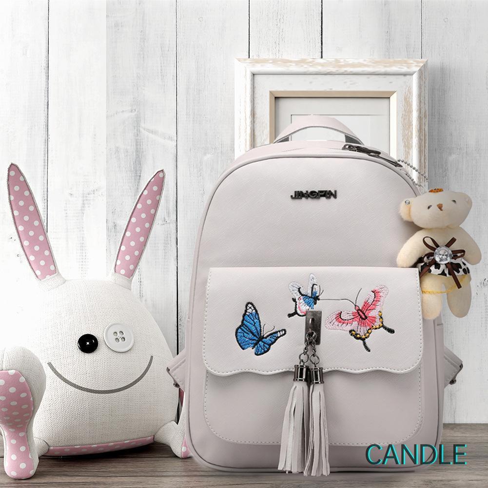Set 4 Ba Lô Túi Ví Nữ Da Pu Thời Trang Hàn