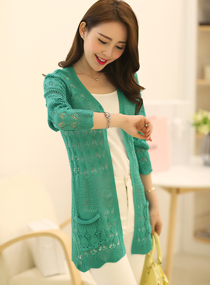 Hình ảnh Áo Len Nữ Cardigan Kiểu Dài Thời Trang Xinh ALD01 MayHomes