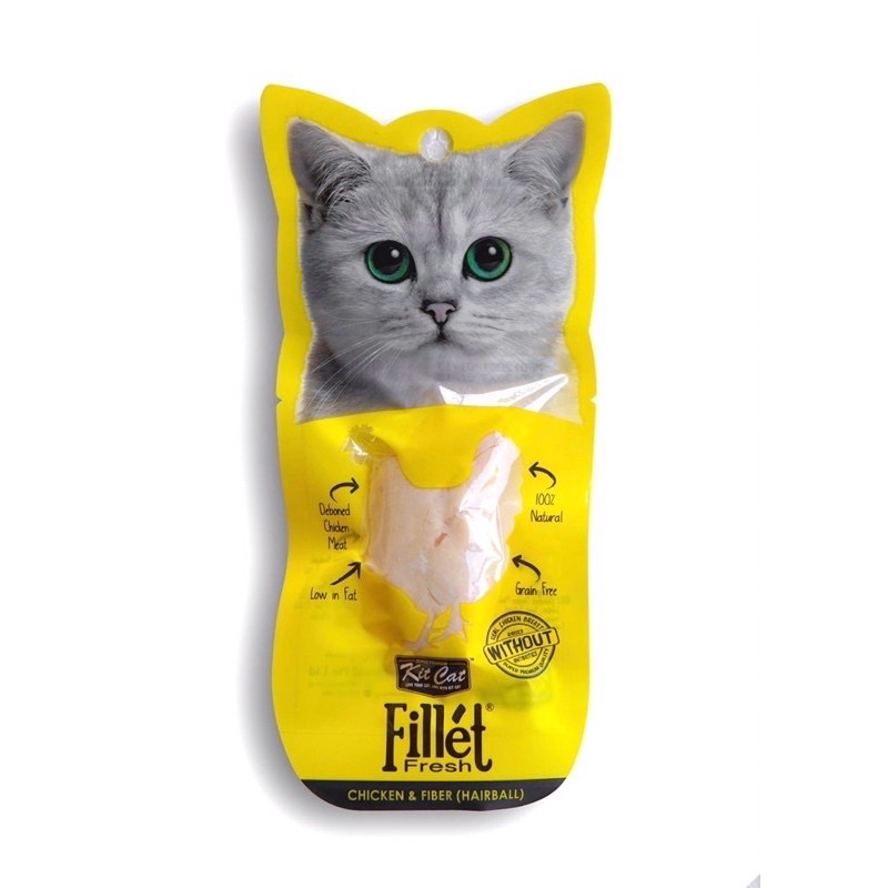 Thịt Gà Phi Lê Cho Mèo - Thịt Tươi Kitcat Fresh Fillet Cho Mèo Gói 30g