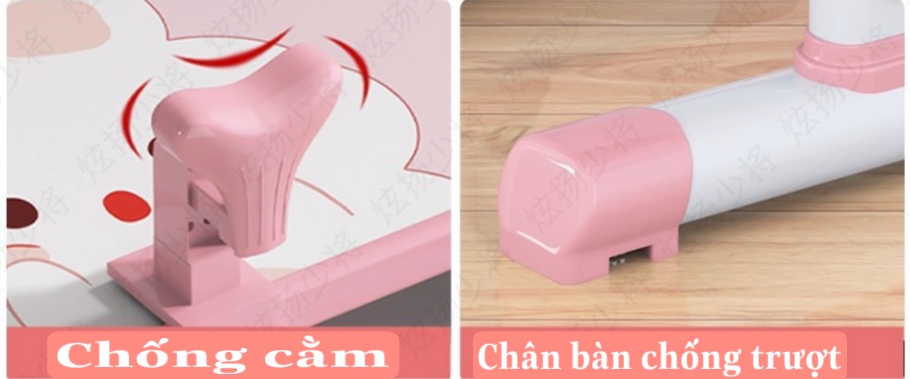 Bộ bàn học sinh bàn học thông minh cho bé chống cận chống gù điều chỉnh được độ cao có giá sách ngăn đựng đồ C03