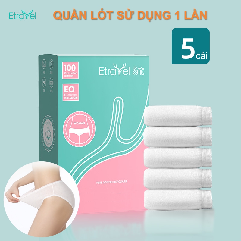 Quần lót nữ cotton du lịch Etravel dùng một lần