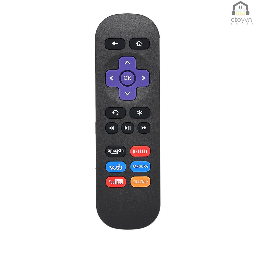 Điều khiển từ xa thông minh cho Roku 1 2 3 4 LT HD XD XS màu đen