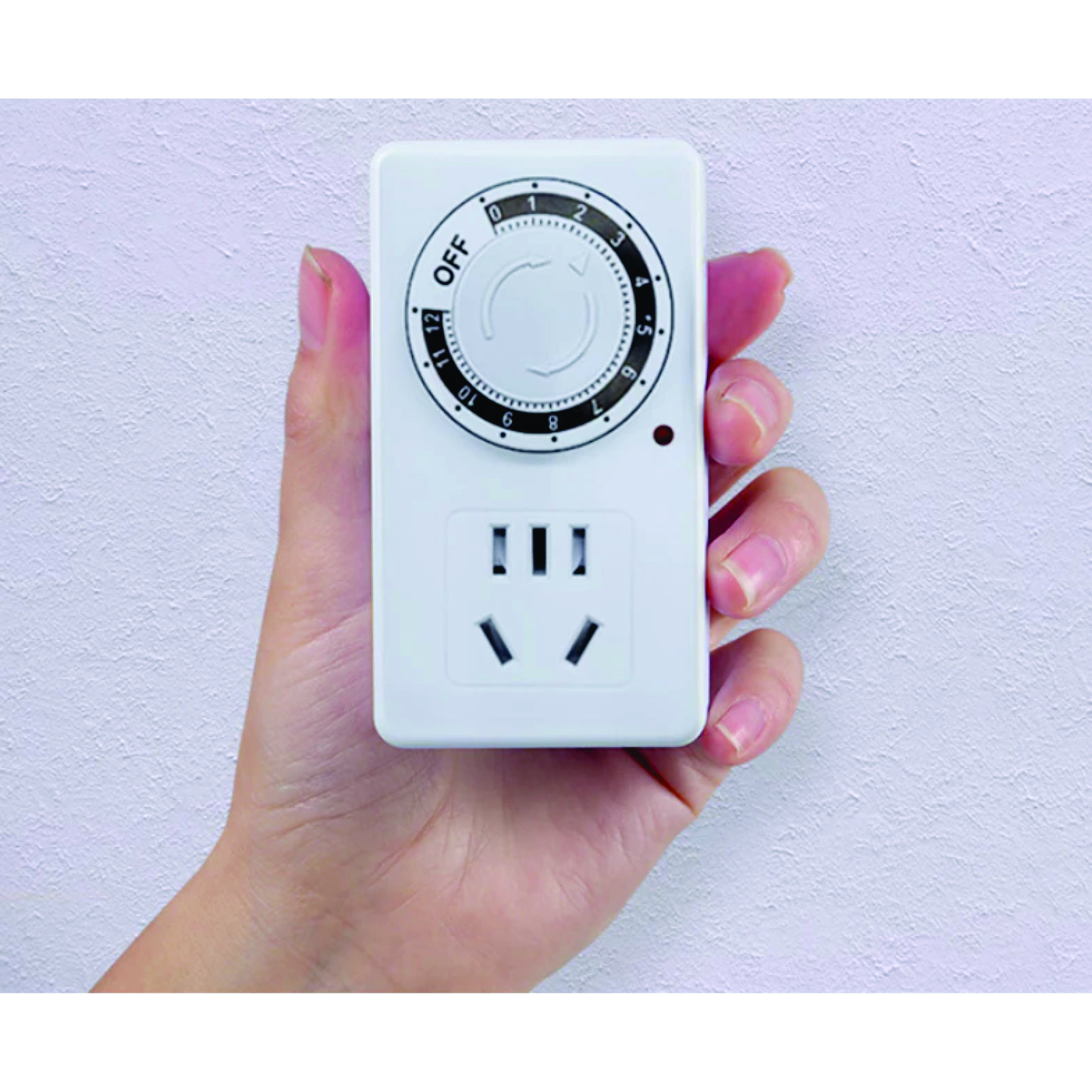 Ổ cắm hẹn giờ cơ MK-958 hẹn giờ tắt sử dụng đơn giản công suất 10A/220V + Tặng Phích chuyển đổi từ 3 chấu sang 2