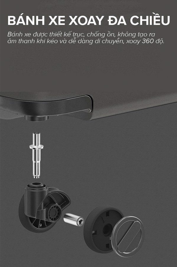  Vali du lịch Xiaomi 90 point 20 inch dual-use / Mi 90 point business travel dual-use suitcase 20 