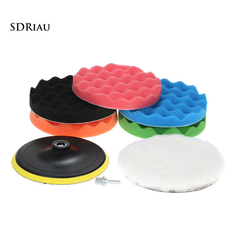 Set 7 Miếng Xốp Đánh Bóng Xe Hơi 180mm
