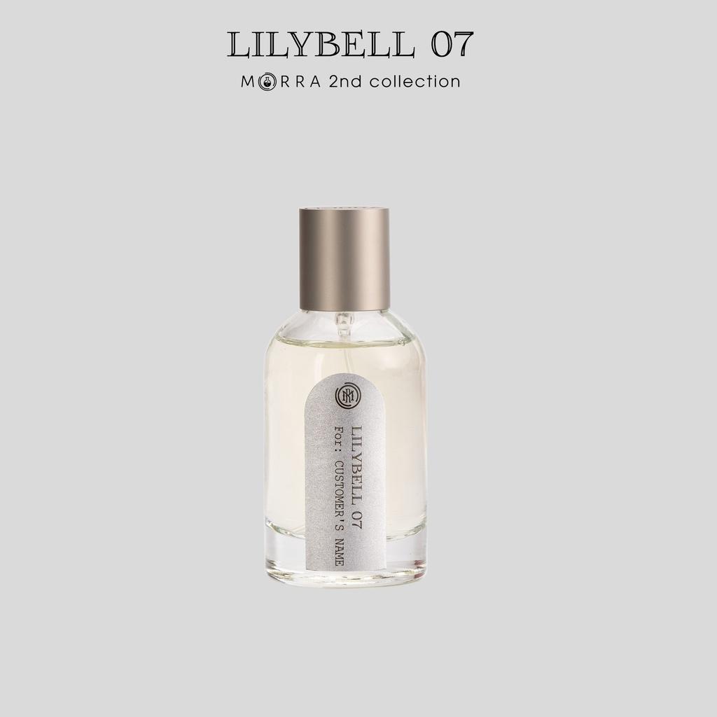 Nước Hoa Nữ Morra Lilybell 07 Chai 50ml Tem kim Loại Nguyên Liệu Nhập Pháp Hương Thơm Sang Trọng, Nhẹ Nhàng, Ngọt Ngào