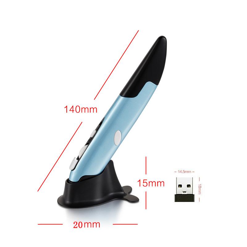 Mới Chuột Bút Không Dây Mouse 2.4GHZ Chuột Máy Tính USB 1600DPI Có Thể Điều Chỉnh Đỏ Chuột Không Dây Dành Cho Máy Tính Laptop 2021