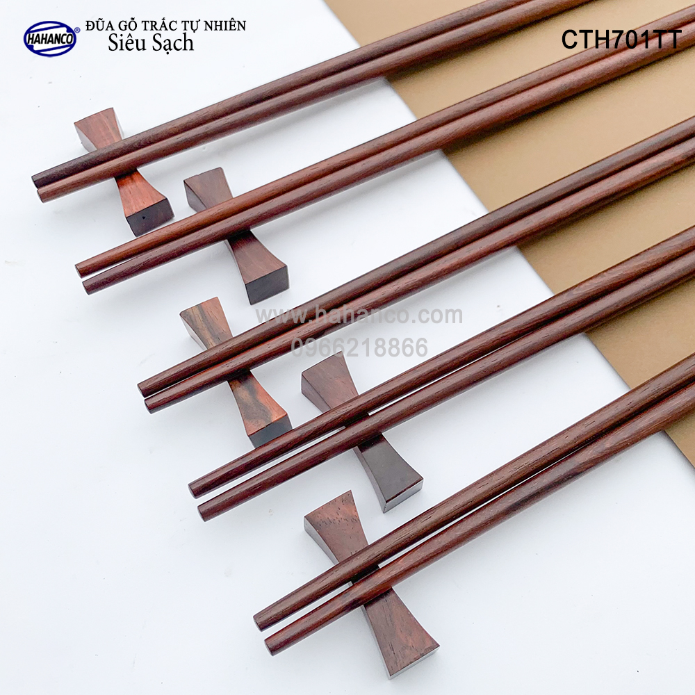 Đũa gỗ Trắc Việt Nam vân đẹp CTH701TT - gỗ Trắc tự nhiên không chất độc hại