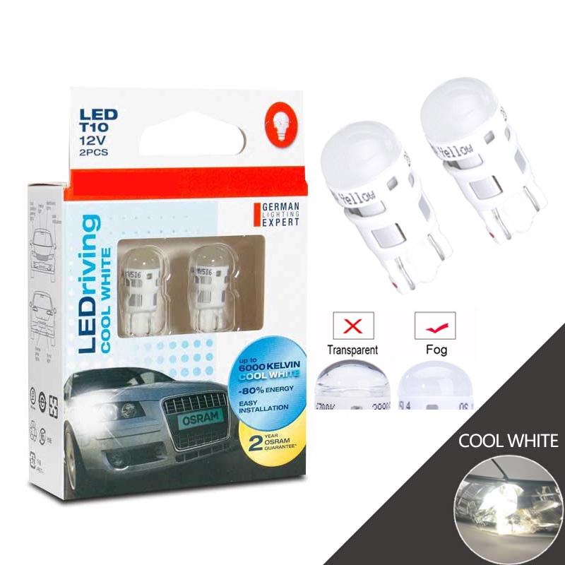 1 Bộ 2 Bóng Đèn LED W5W T10 2880CW 6000K Cho Xe Hơi