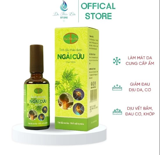 Tinh Dầu Ngải Cứu Dạ Thảo Liên 50ml, 100% Natural Herbal Wormwood Essential Oil 50ml