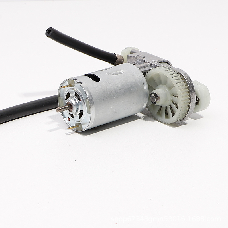 Mô tơ máy bơm hơi nén khí điện áp 21V sử dụng động cơ RS550 xi lanh 22mm công suất 120W lưu lượng khí 25 lít có đồng hồ áp suất