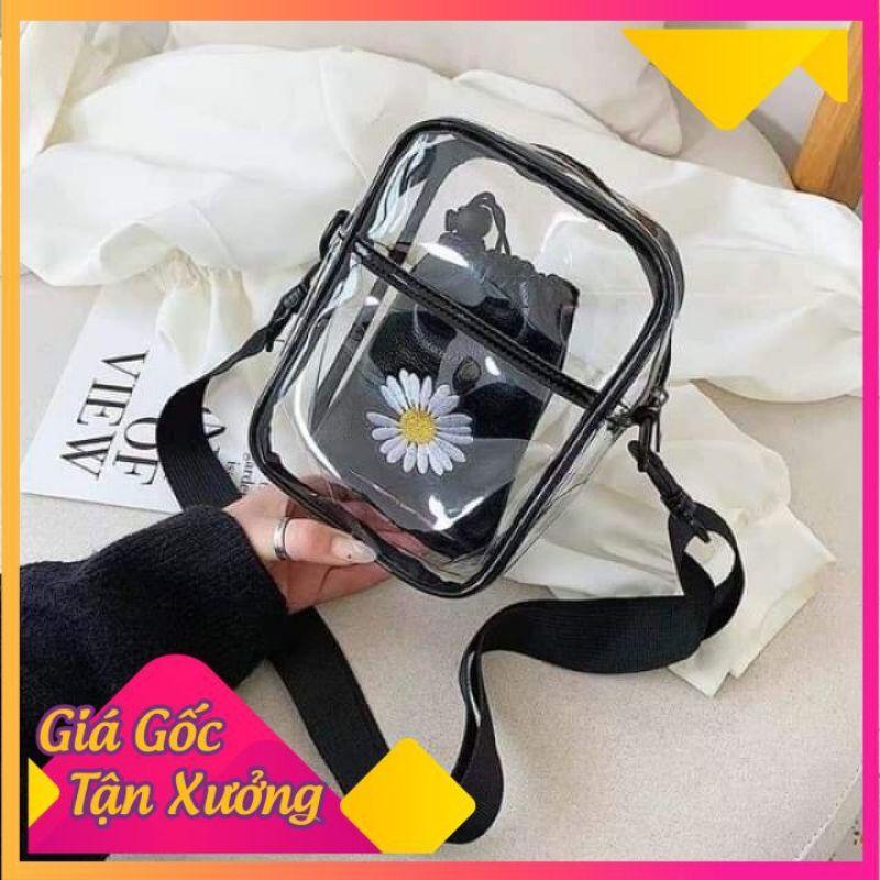 Túi xách nữ đeo chéo ulzzang trong suốt