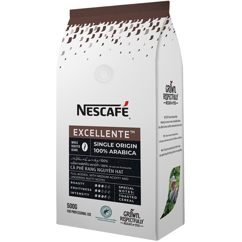 Combo 2 bịch cà phê rang nguyên hạt Nescafé Excellente (bịch 500g)