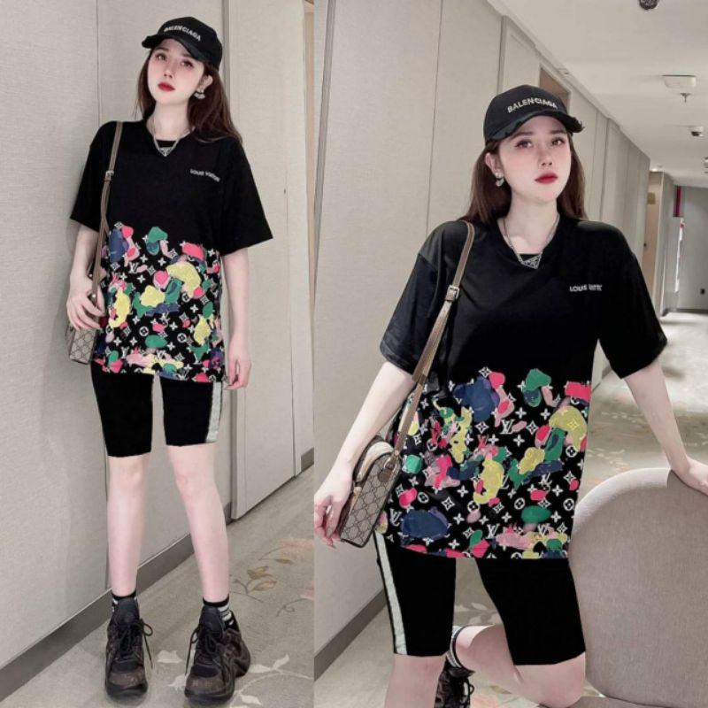 SÉT BỘ THỂ THAO FORM RỘNG PHỐI HỌA TIẾT CHỮ