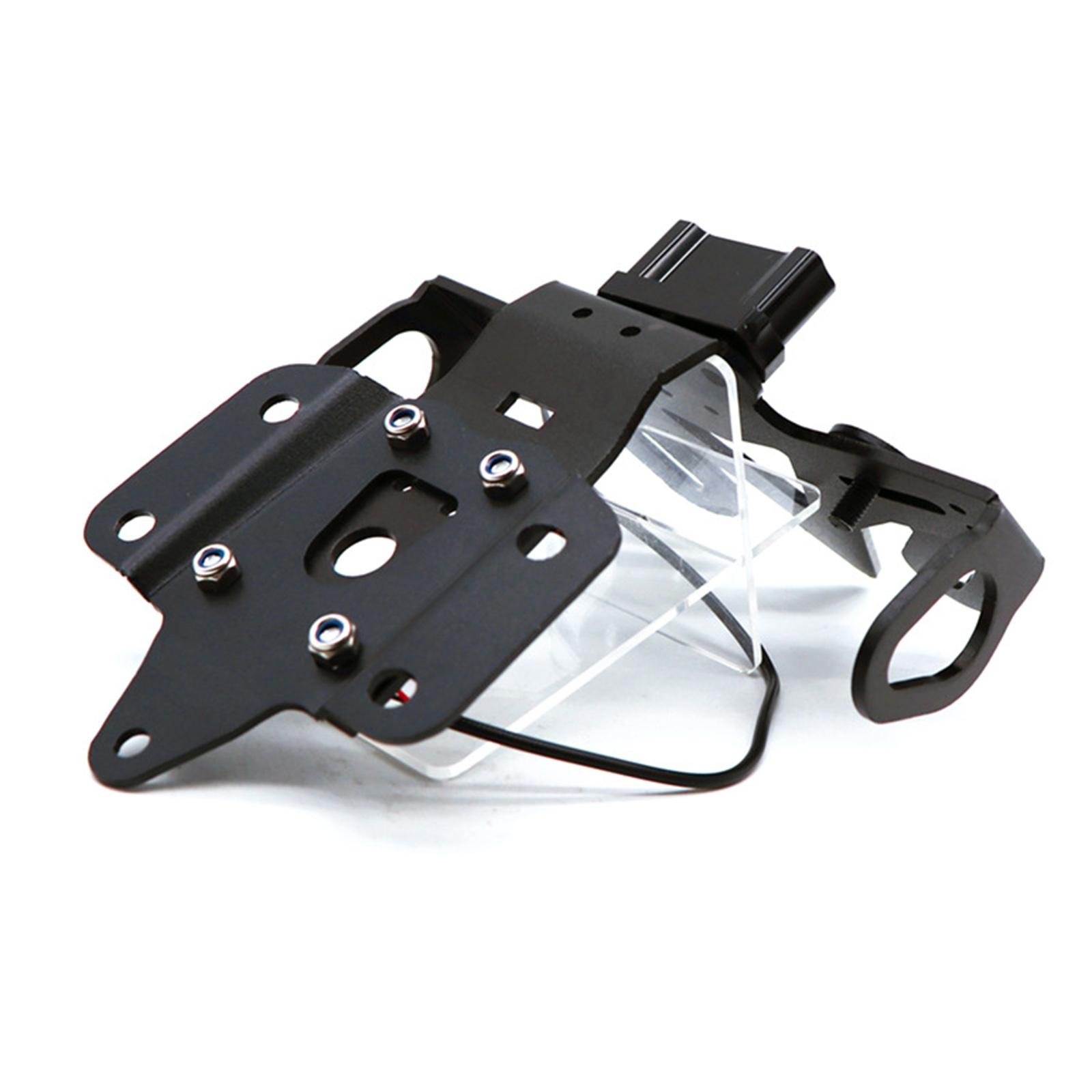 Motorcycle Tail License Plate Holder w/ LED Light Set for YAMAHA MT07 FZ-07