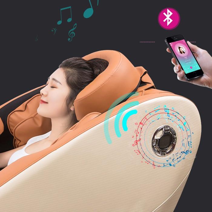 Ghế Mát xa toàn thân cao cấp công nghệ Nhật Bản (Massage 8D, Bấm huyệt bàn chân, Âm nhạc Bluetooth)