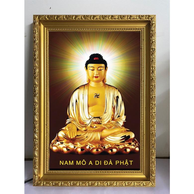 Tranh đèn led nhiều mẫu, adida , tam thánh, quan âm, dược sư, hình thờ cao cấp